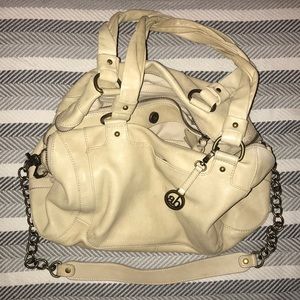 Leather Ivory Audrey Brooke, over-shoulder purse